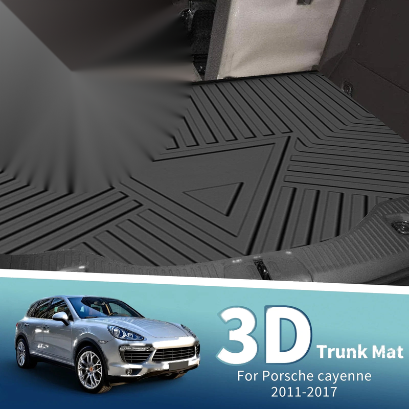 Porsche Cayenne (2011-2017) 1 x TPE Flat Face Cargo Liner Rear Trunk Mat