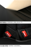 Black PU Leather Car Front Seat Cover Mat Protector - AU Ship