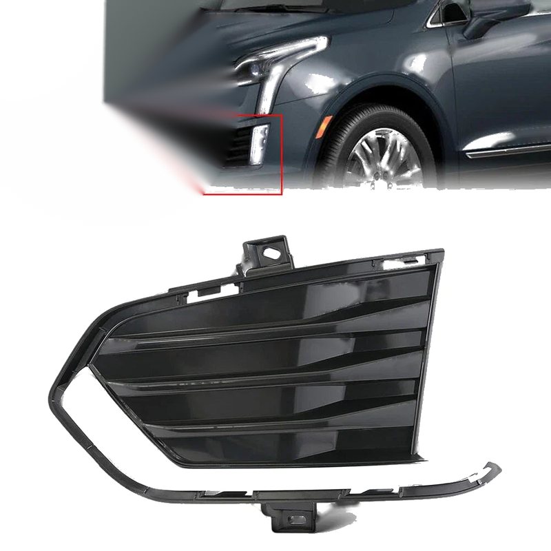 Cadillac XT5 Black Plastic Front Left Fog Light Cover (2017-2022)