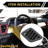 Chevy Colorado (2023-2024) Carbon Fiber Dashboard Air Vent AC Outlet Cover