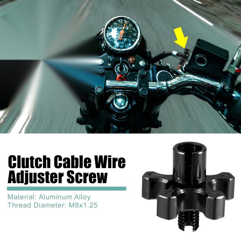 Motorcycle ATV UTV Brake Clutch Levers Adjuster Screw Bolt M8x1.25