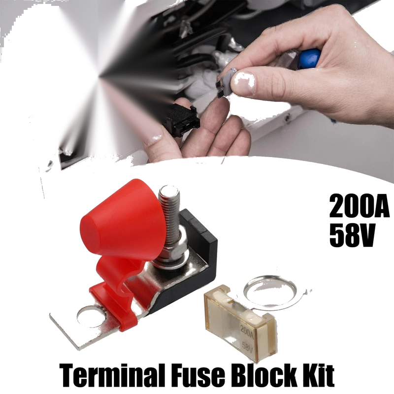 Car Marine Boat 200A Terminal Fuse Block Max Voltage 58V