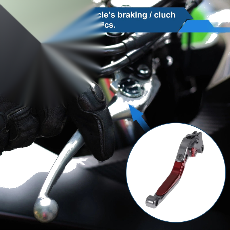 Suzuki GSXR150 (2017-2020) - Titanium Red Adjustable Brake Clutch Levers
