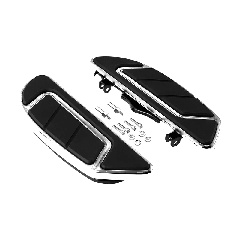 Harley Road Glide Chrome Rider Driver & Passenger Footboards (1986-2024)
