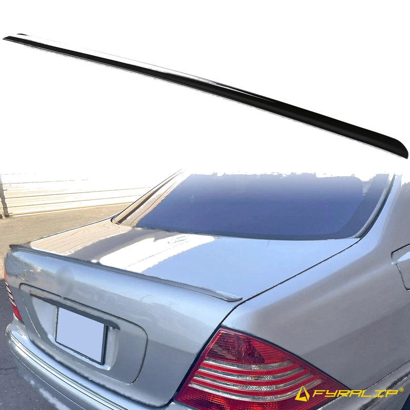 MB S-Class W220 Black Boot Lip Spoiler (2000-2006)