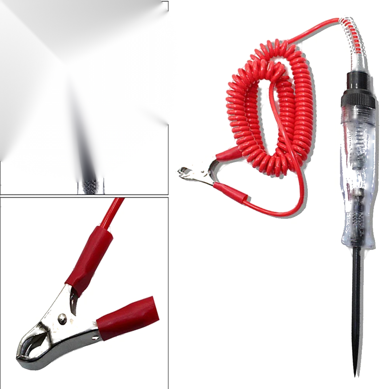 Car Circuit Testing with Probe Pen and Light Bulb Detection Diagnostic Tool