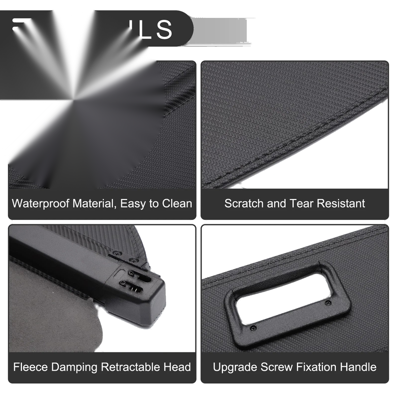 Subaru Forester 2013-2018 Black Carbon Fiber Retractable Cargo Cover