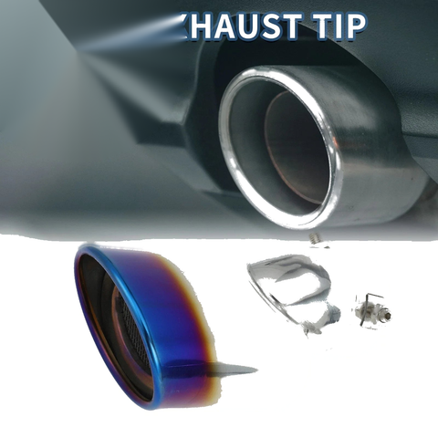 Honda Civic (2016-2019) Burnt Blue Slant Exhaust Tip 2.3" Inlet
