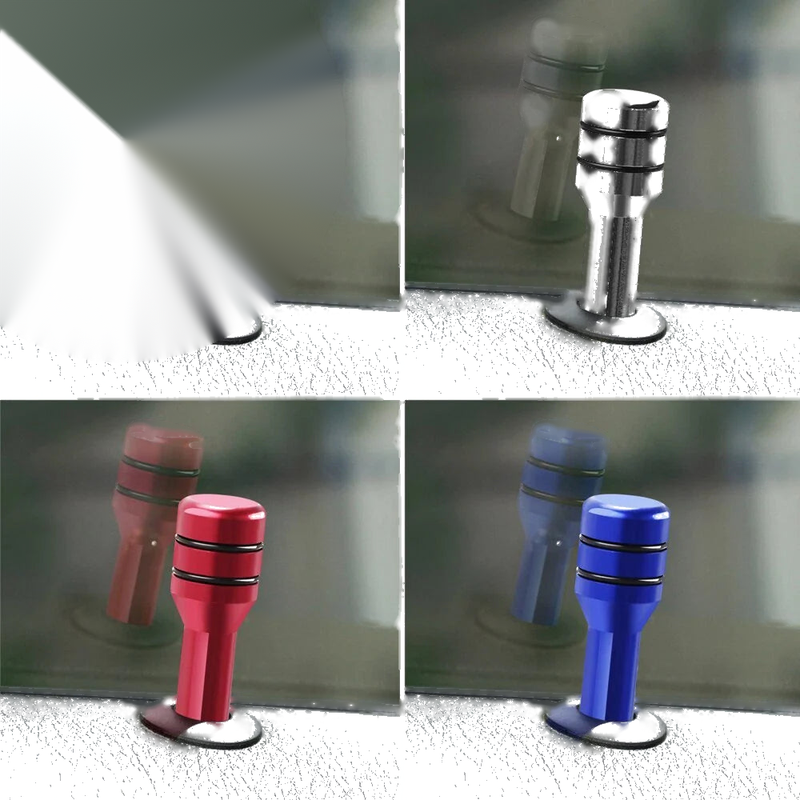Universal Car Blue Aluminum Alloy Interior Door Lock Knob Pull Pins