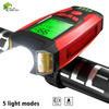 Bike Front Light USB Rechargeable LED Bicycle Headlight with Horn