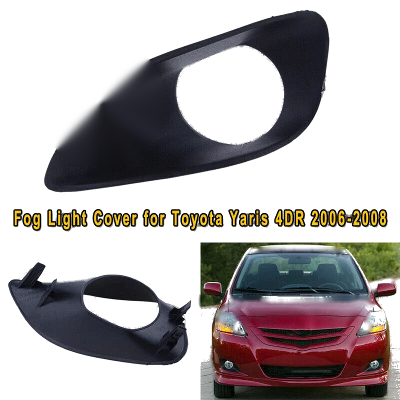 Toyota Yaris Left Driver Side Front Bumper Fog Light Cover (2007-2013)