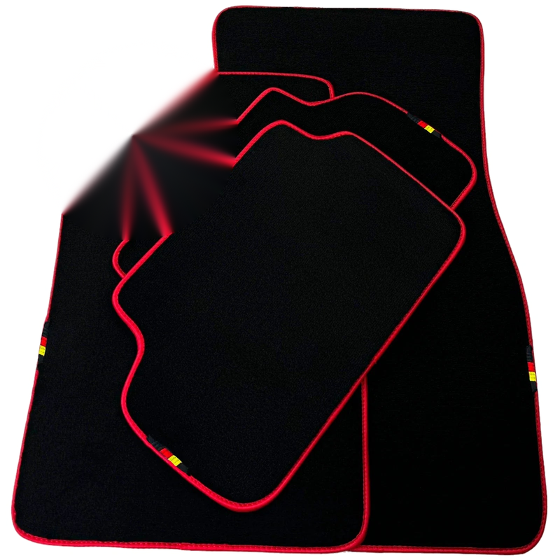 BMW 2 Series M2 G87 (2023-2025) Red Trim AutoWin Black Floor Mats