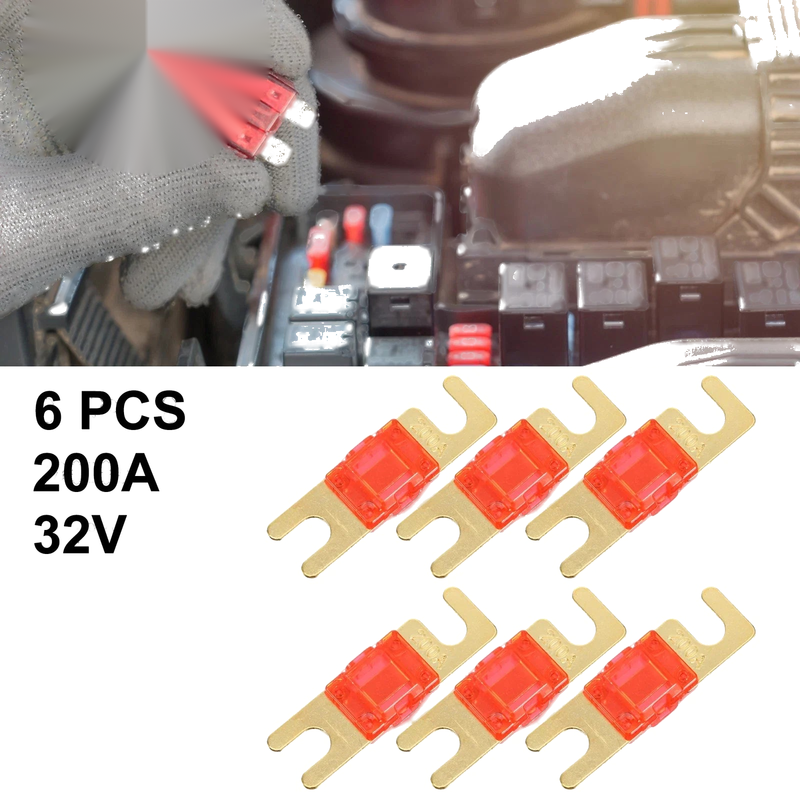 Car Truck Motorcycle Boat Audio CDs 6 x AFS Mini ANL Fuse