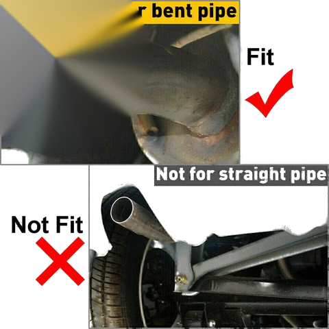 Universal Vehicles Dual Rear Exhaust Pipe Tail Muffler Tips