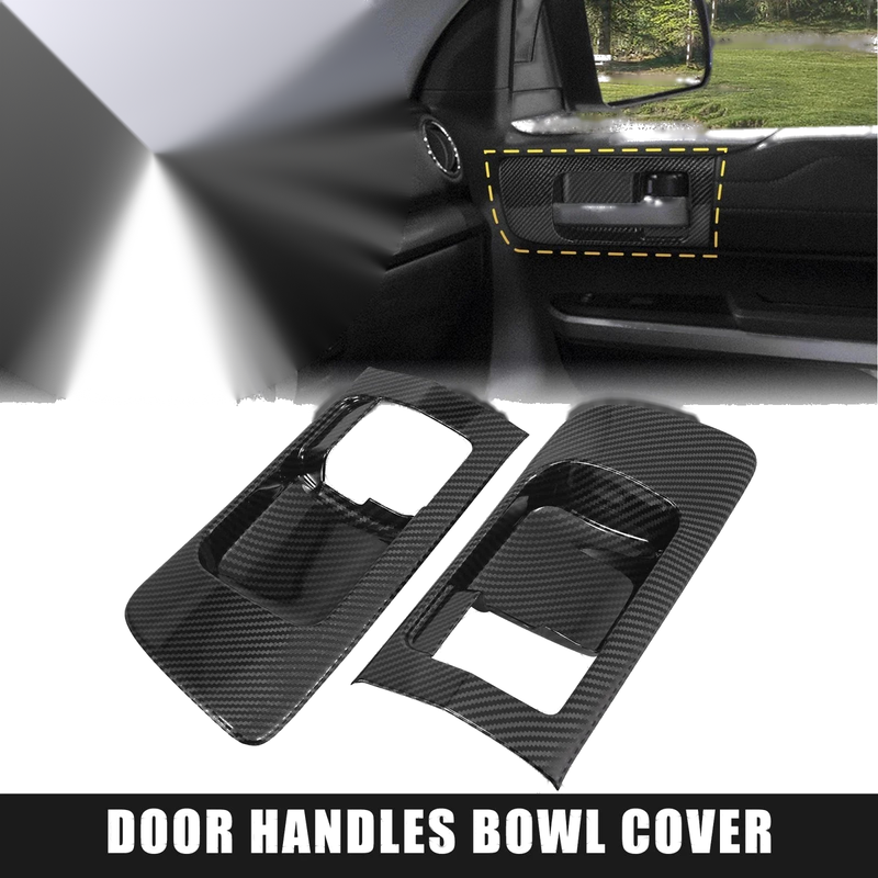 Toyota Tundra Carbon Fiber Front Door Handle Bowl Cover Trims (2014–2021)