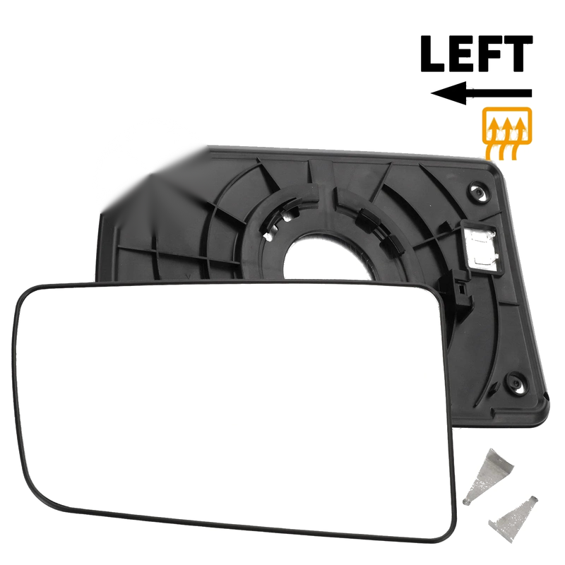 Hyundai H350 Left Upper White Heated Mirror Glass (2015-2020)