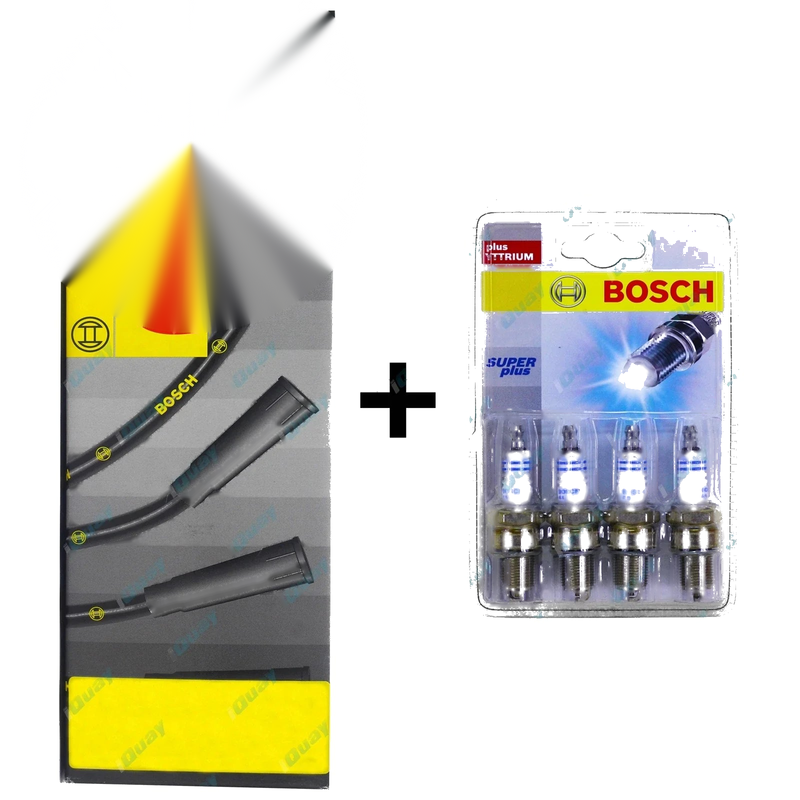 Hilux YN56 YN57 YN85 2.0L 1.8L 3YC 2Y 4cyl 83~90 Bosch Spark Plugs + Leads