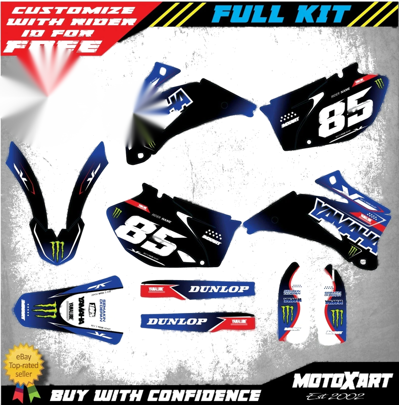 Yamaha YZF 250 Fury Style Full Decal Kit (2006-2009)