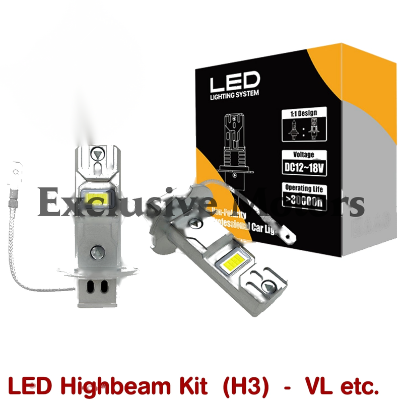 Holden Commodore VL H3 LED High Beam Kit (1986-1988)