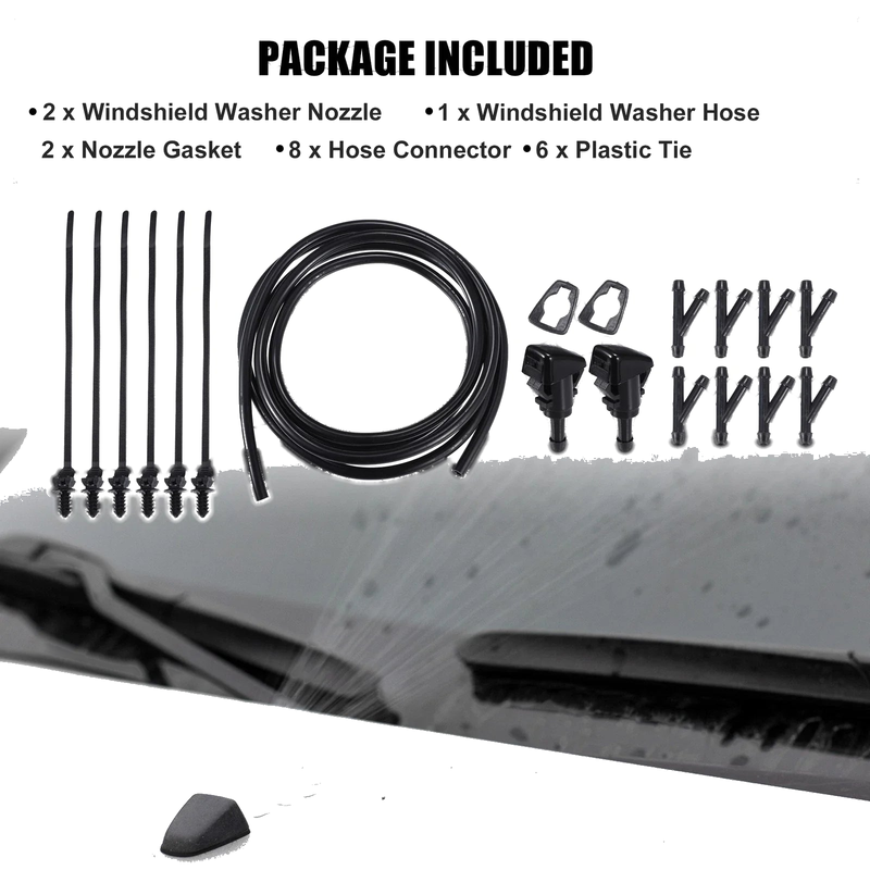 Chrysler 200 Set Windshield Washer Water Nozzle Spray