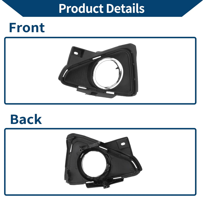 Toyota RAV4 (2016-2018) Black 1 Pc Front Left Fog Light Grill
