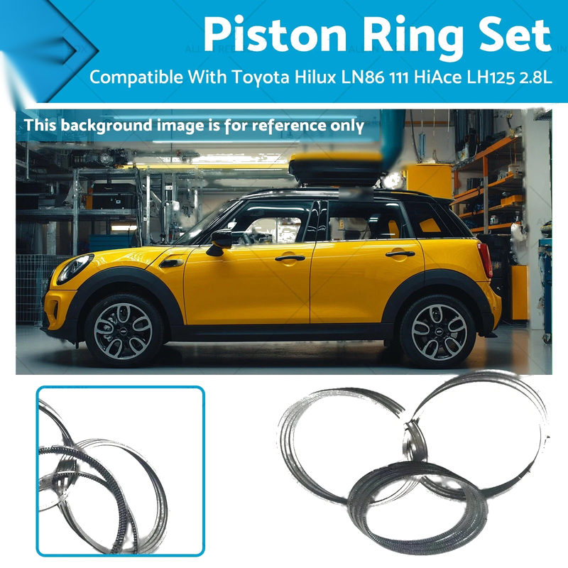 Toyota Hilux HiAce LN86 LN106 LN107 LN110 LN111 LH125 2.8 3 Piston Ring Set (1984-1997)