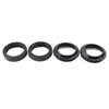 Motorcycle 4 Pcs Black Front Fork Damper Shock Absorber Seals
