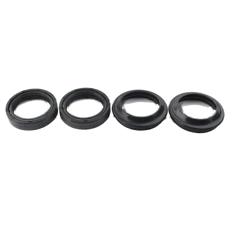Motorcycle 4 Pcs Black Front Fork Damper Shock Absorber Seals