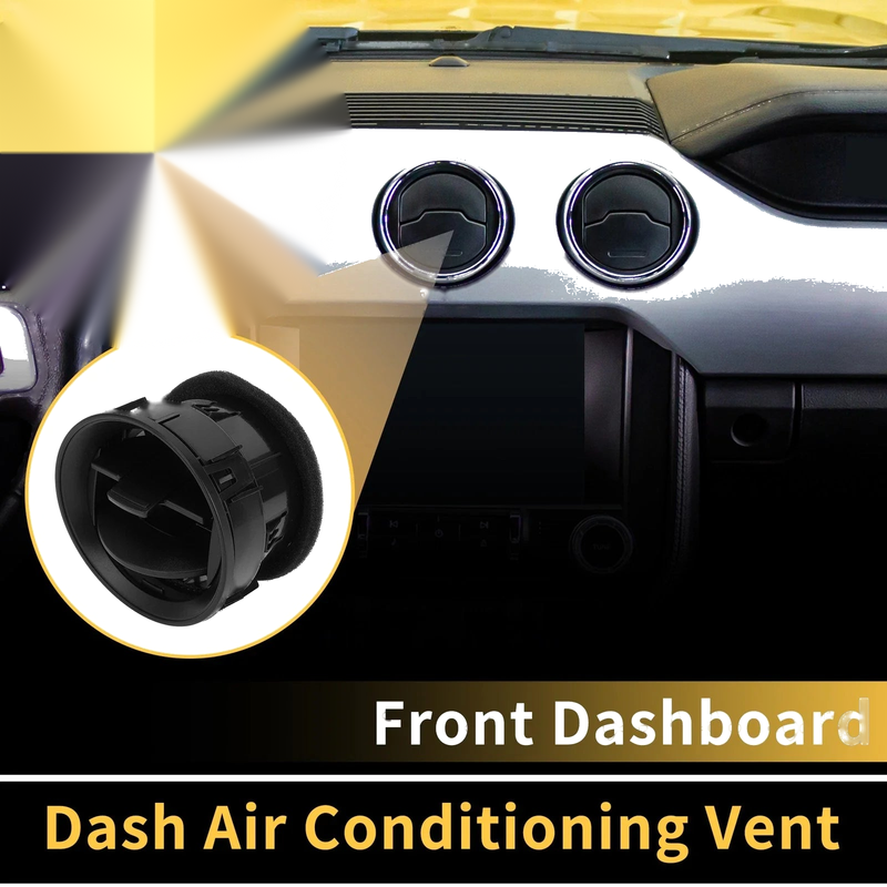 Ford F150 2009-2014 Center Outlet Black Dash AC Heater Air Vent