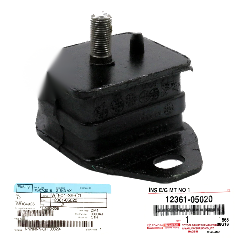 Toyota Hilux 4Runner LN85 LN100 1988-1997 Genuine Engine Mounting Support
