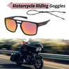 Set Motorcycle Riding Goggles Red Lens Black Red Frame Tri-Acetyl Cellulos
