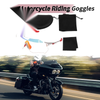 Motorcycle Riding Goggles Light Red Lens White Red Frame PC TPU