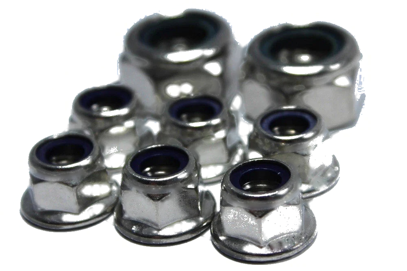 Iame Honda Cadet Nyloc Wheel Nut Stainless Steel / 1 Set /