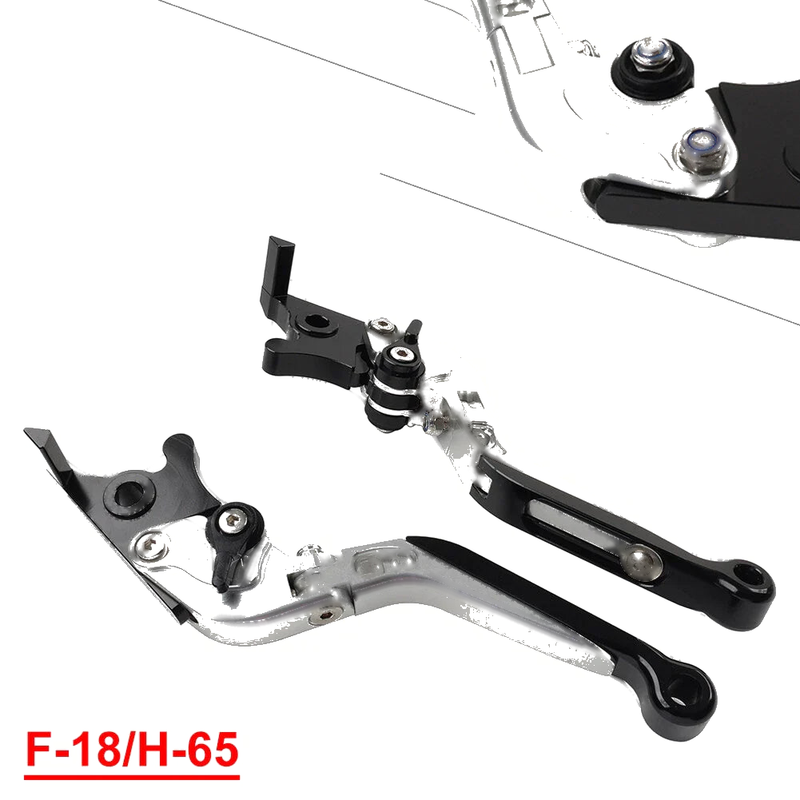 Honda CBR650R CB650F CNC Silver Extendable Brake Clutch Levers (14-23)