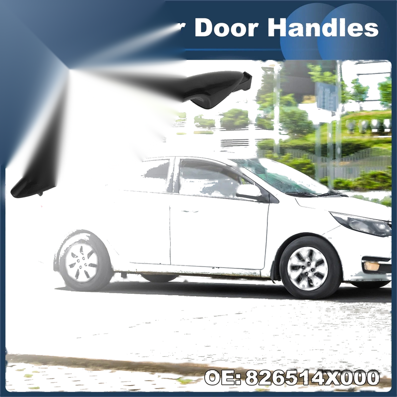 Kia Rio (2011) - Black, 1 Pcs Front Left Door Handle