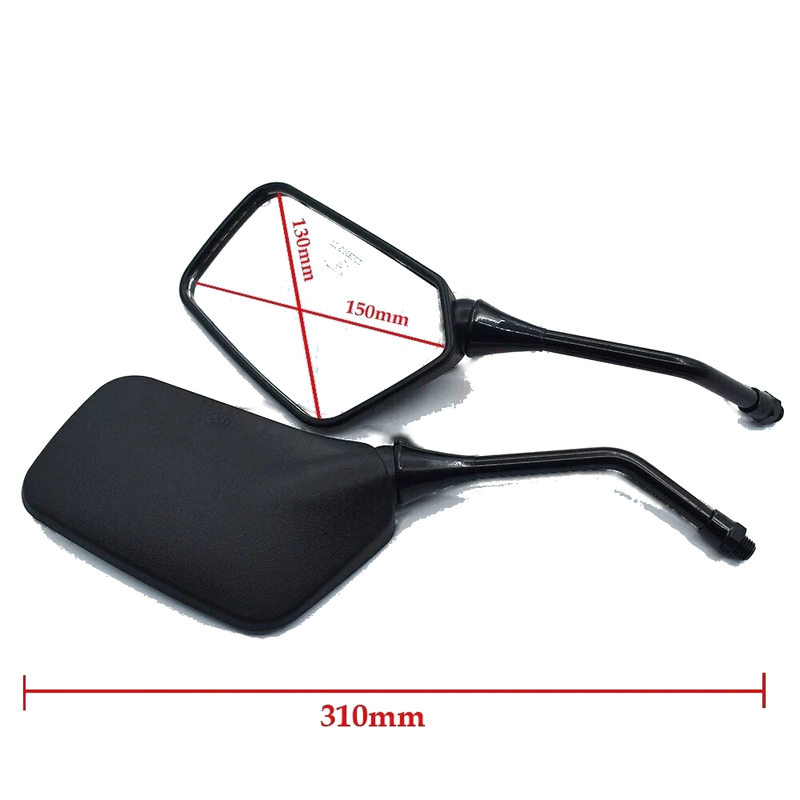 Mobility Scooter 10MM Universal Black Scooter Mirrors
