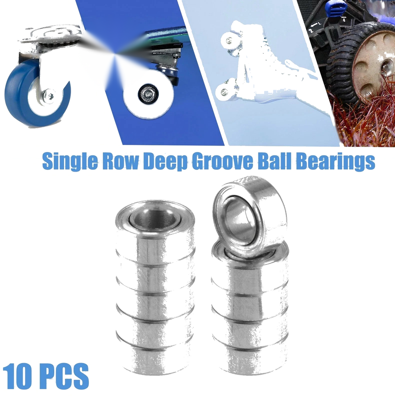 Car Bearings 10 x 5x10x4mm Deep Groove Ball Bearings