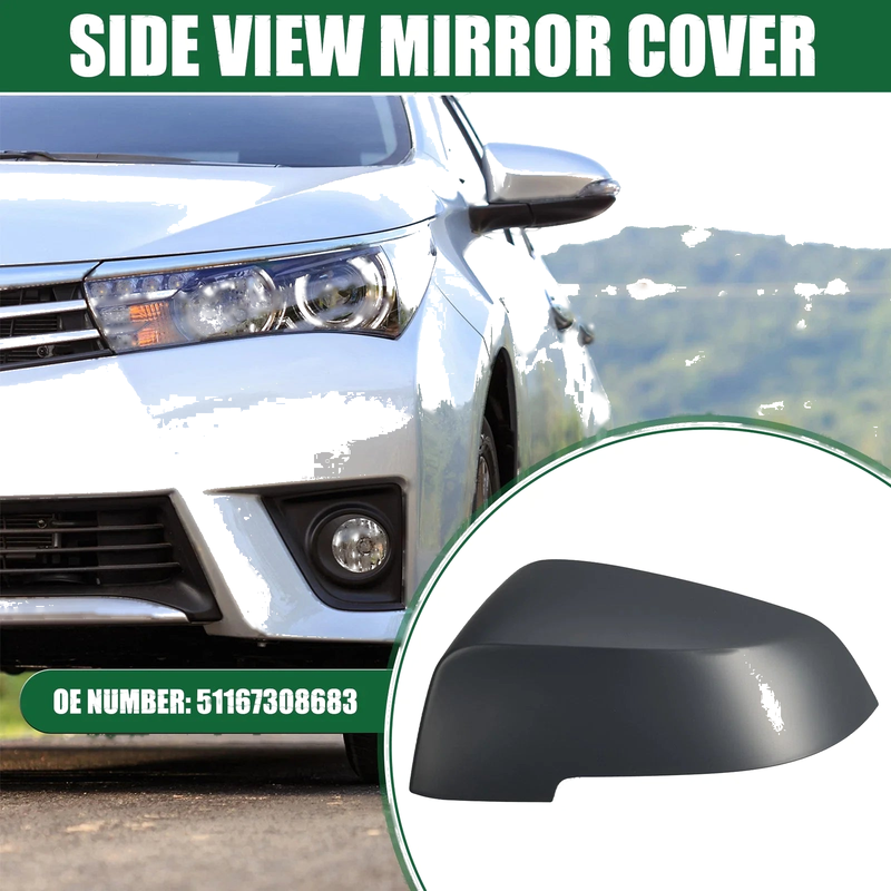 BMW 528i Driver Side Rearview Mirror Cap Deep Gray (2011-2016)