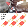 Car Truck Motorcycle Boat Audio CDs 5pcs 125A AFS Mini ANL Fuses