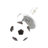 Motorcycle, Bike, Trike 4PCS Custom License Plate Screws