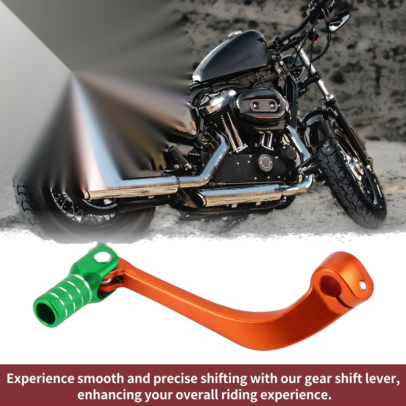Honda CRF110F (2013-2018) Orange Green Folding Motorcycle Gear Shifter Lever