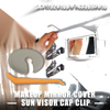 Scion Grey Makeup Mirror Cover Sun Visor Clip