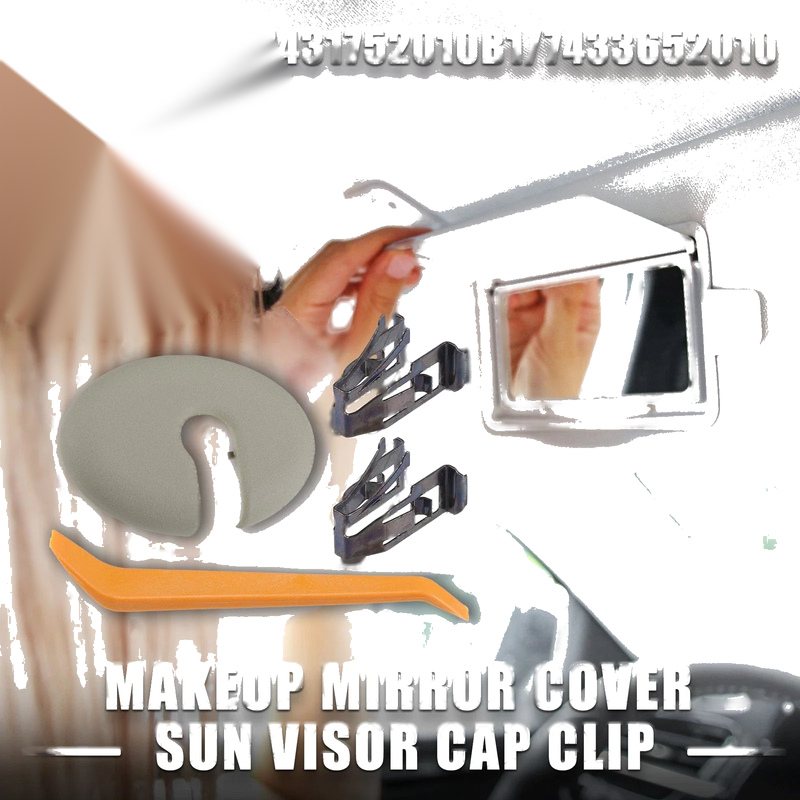Scion Grey Makeup Mirror Cover Sun Visor Clip