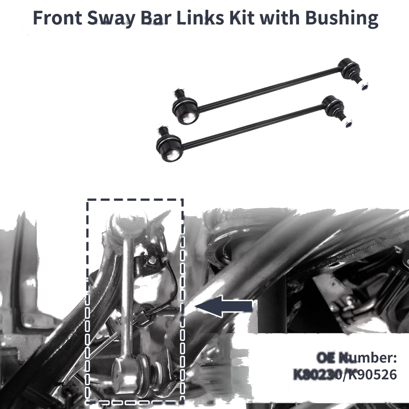Toyota Matrix Front Stabilizer Bar Links 2 x Bushing (2003–2008)