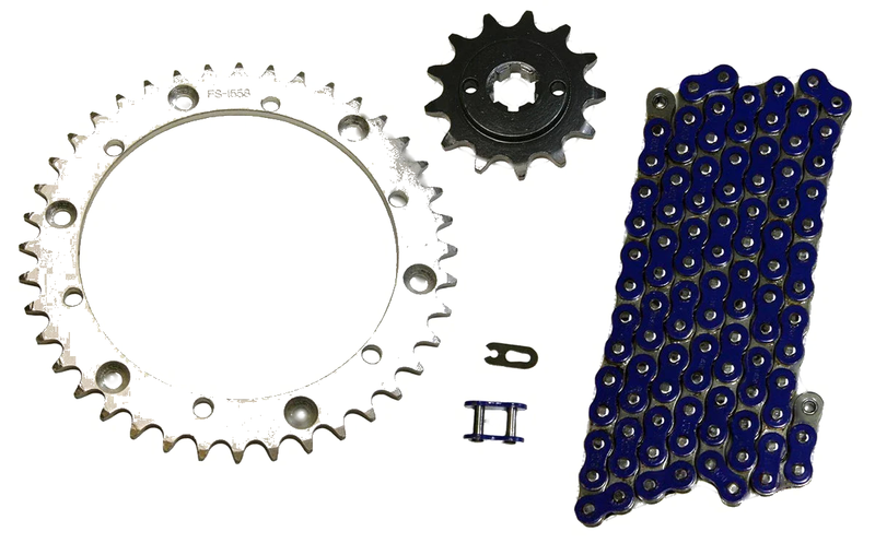 Yamaha Blaster 200 2 x Blue 520x94 O-Ring Drive Chain & 13/41 Sprockets