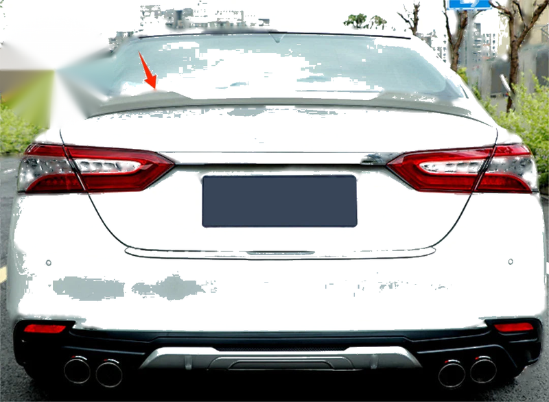 2018-2024 Toyota Camry Sedan Pearl White Rear M4 Style Spoiler Wing (2018-2024)