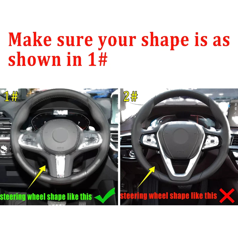BMW X5 G05 Steering Wheel Sequins Frame Cover Trim (2019–2021)