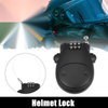 Motorcycle Black Portable 3 Digit Security Resettable Helmet Lock