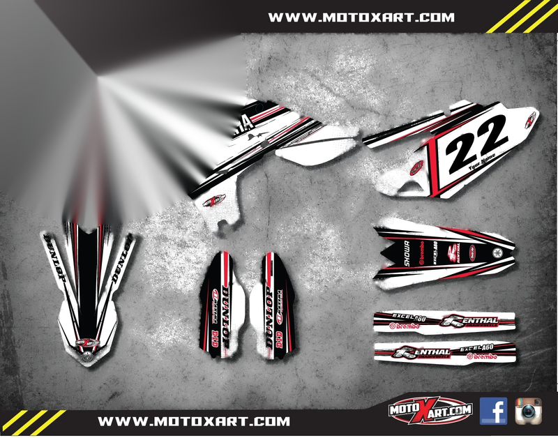 YZF450 2010-2013 Ripper Style Custom Graphics Decals & Stickers