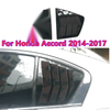 Honda Accord Glossy Black Side Window Louver Shutter Cover Trim (2014–2017)